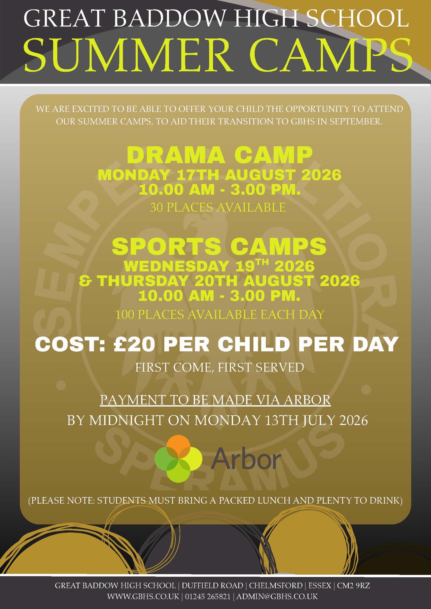 Summer Camp Flyer 2026
